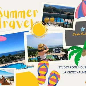  Appartement Studio Pool House Vue Mer Panoramique Amazing Sea View Wifi Linge Inclut Linen Included